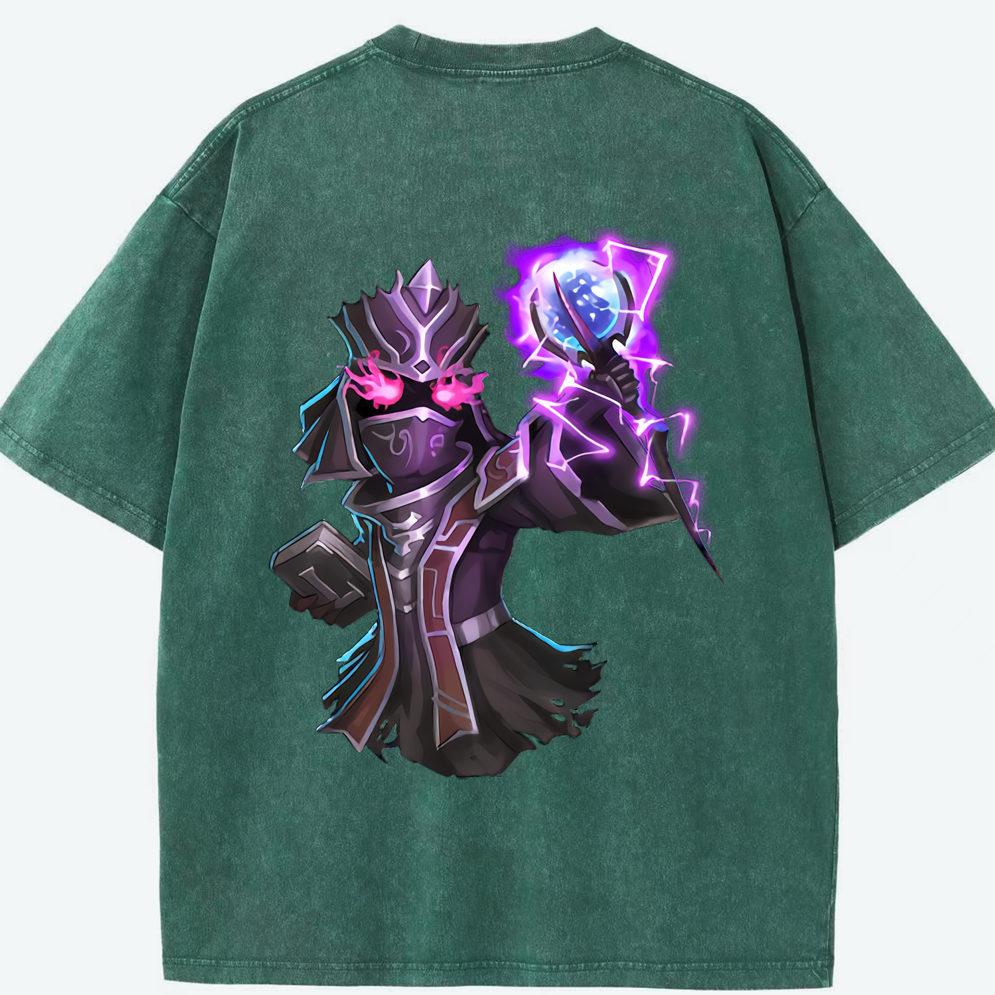 （画像用） リーグ・オブ・レジェンド League of Legends LOL 綿100% ヴィンテージ風 半袖Tシャツ（背面プリント）